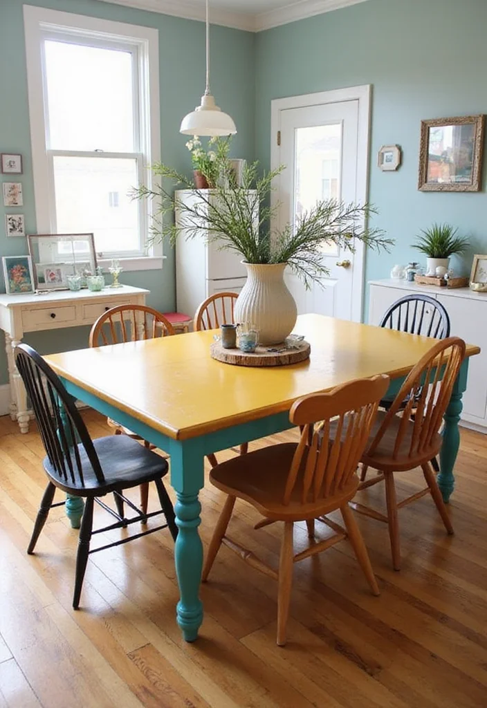 12 Home Decor Ideas for Your Kitchen's Easy Everyday Style - 1. Upcycled Furniture Flair