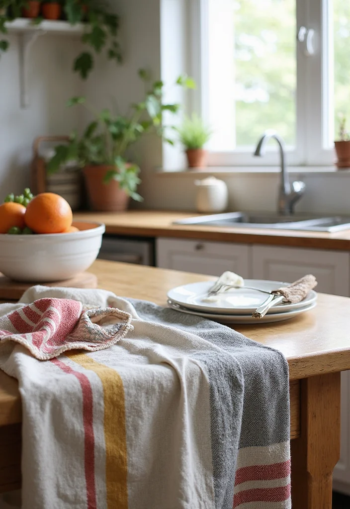 12 Home Decor Ideas for Your Kitchen's Easy Everyday Style - 12. Textile Touches