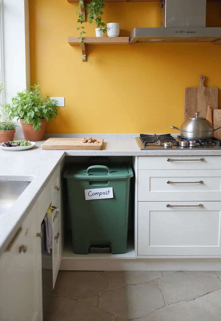 12 Home Kitchen Ideas for Practical Functional Living - 8. Compost Stations