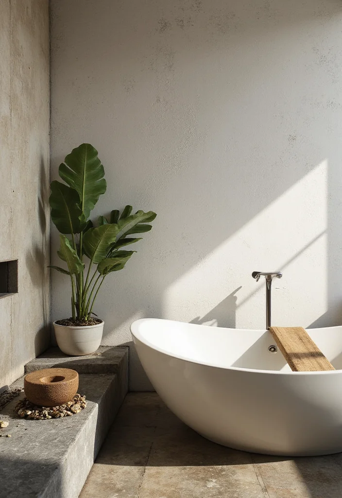 12 Japandi Bathroom Ideas for Calm Minimal Serenity 111 12 Japandi Bathroom Ideas for Calm Minimal Serenity - 11. Zen Elements