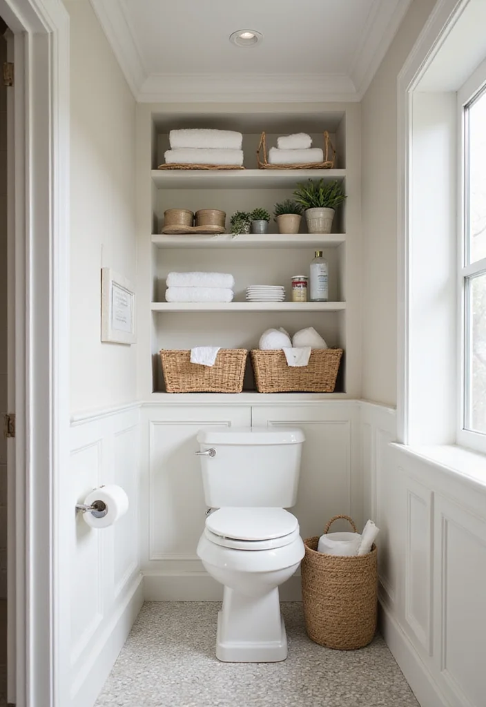 12 Japandi Bathroom Ideas for Calm Minimal Serenity 56 12 Japandi Bathroom Ideas for Calm Minimal Serenity - 6. Functional Storage Solutions