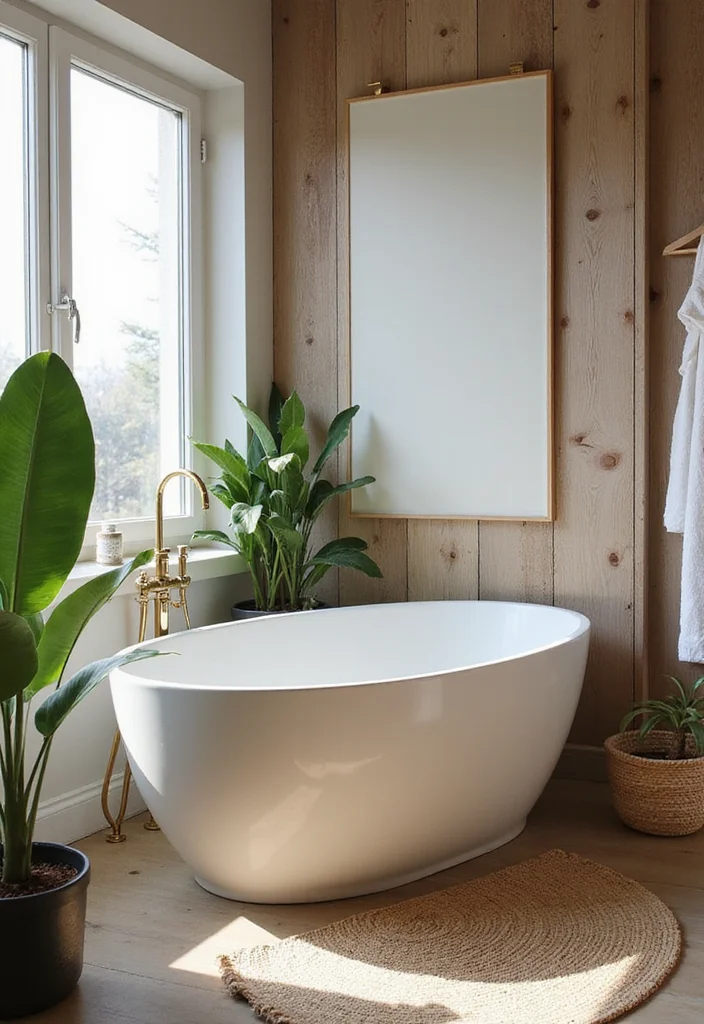 12 Japandi Bathroom Ideas for Calm Minimal Serenity 67 12 Japandi Bathroom Ideas for Calm Minimal Serenity - 7. Bathtub Bliss