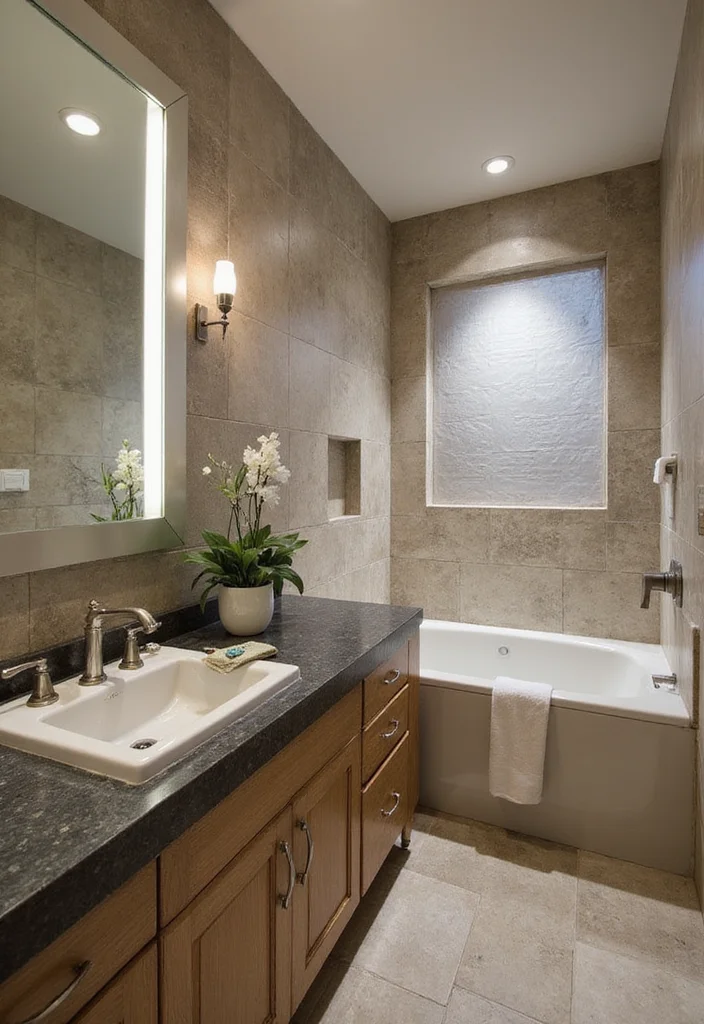 12 Japandi Bathroom Ideas for Calm Minimal Serenity 89 12 Japandi Bathroom Ideas for Calm Minimal Serenity - 9. Stone Accents