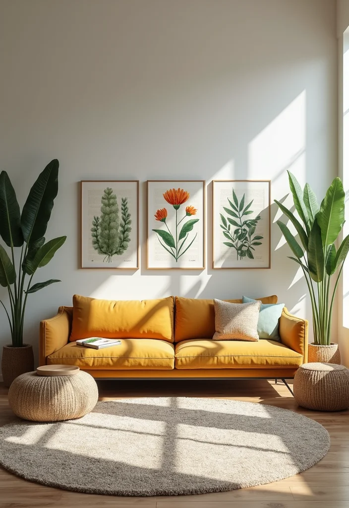 12 Living Room Spring Decor Ideas for Light Airy Refresh - 12. Outdoor-Inspired Decor