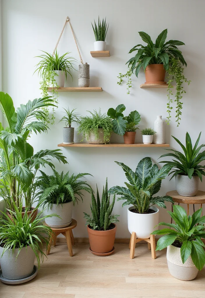 12 Living Room Spring Decor Ideas for Light Airy Refresh - 2. Indoor Plants Galore
