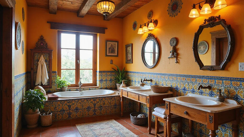 12 Mexican Bathroom Ideas for Vibrant Warm Color
