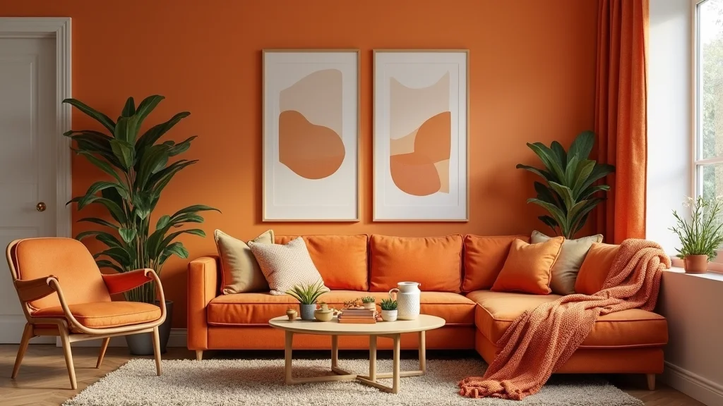 12 Orange Living Room Decor Ideas for Bright Energetic Style