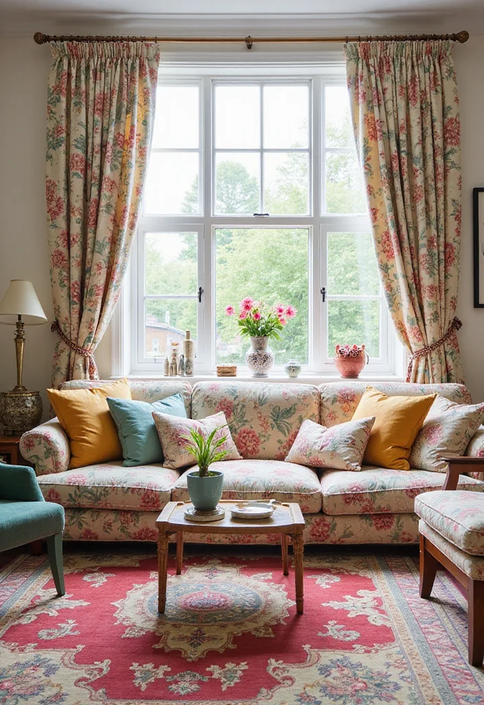 12 Pastel Living Room Ideas for Light Cheerful Interiors - 4. Pastel Patterns for Fun