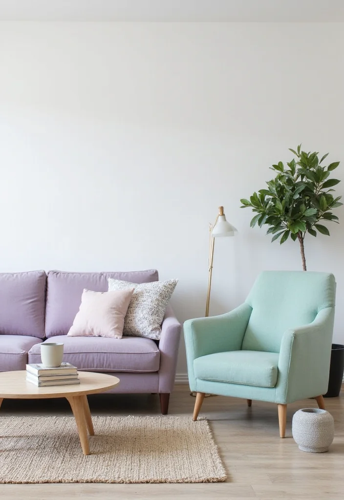 12 Pastel Living Room Ideas for Light Cheerful Interiors - 5. Pastel Furniture
