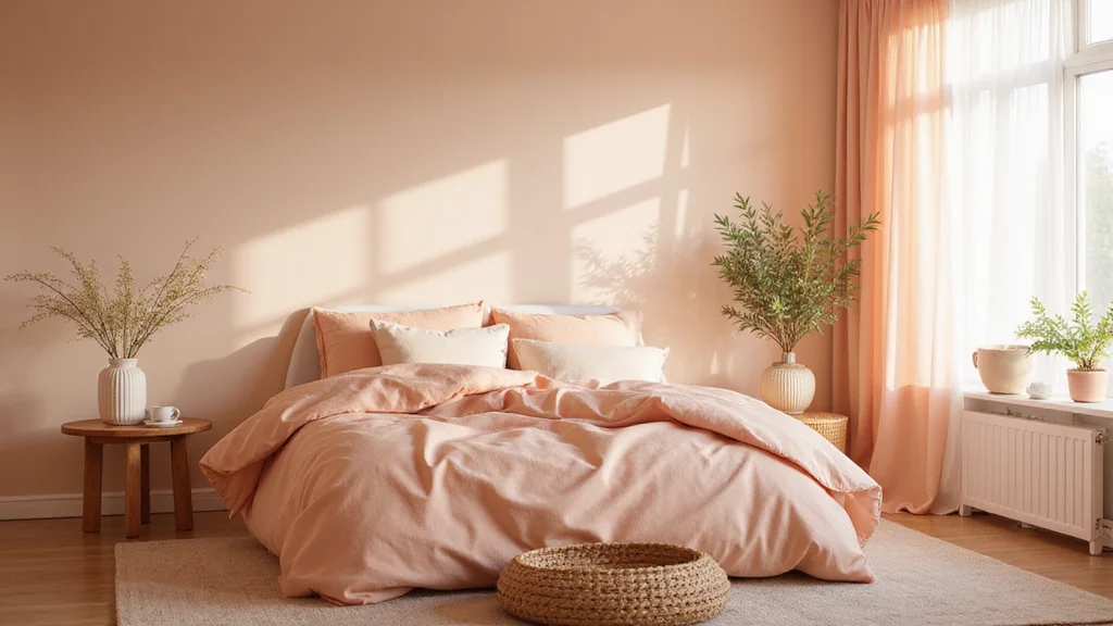 12 Peach Bedroom Ideas for Soft Warm Freshness