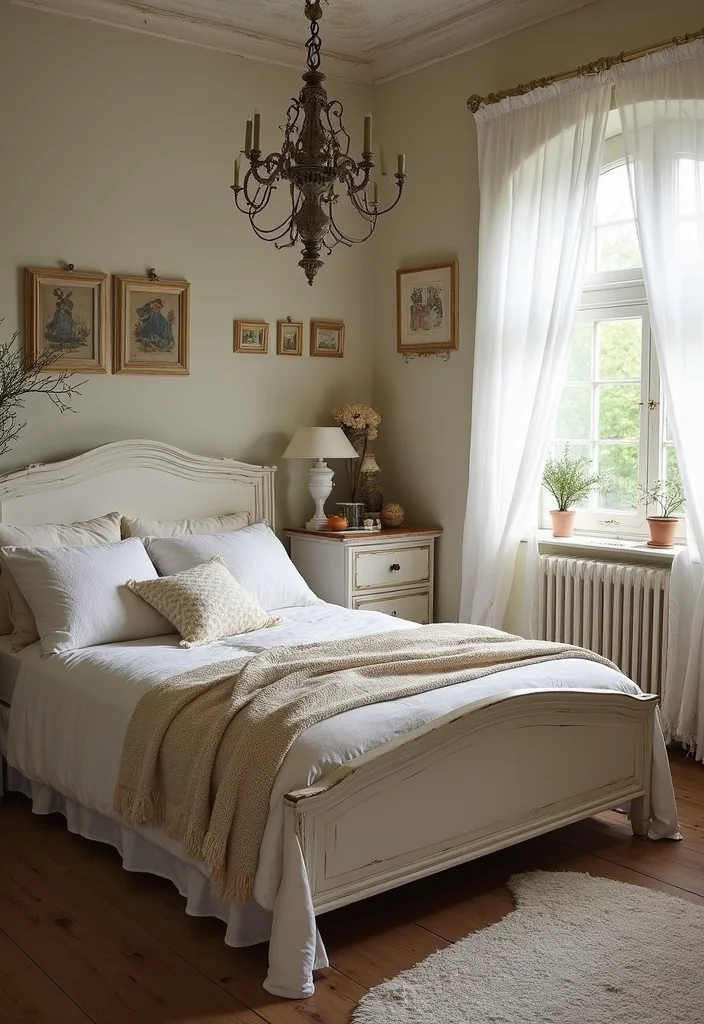 12 Romantic Vintage Bedroom Ideas for Timeless Elegant Charm 78 12 Romantic Vintage Bedroom Ideas for Timeless Elegant Charm - 8. Shabby Chic Chicness