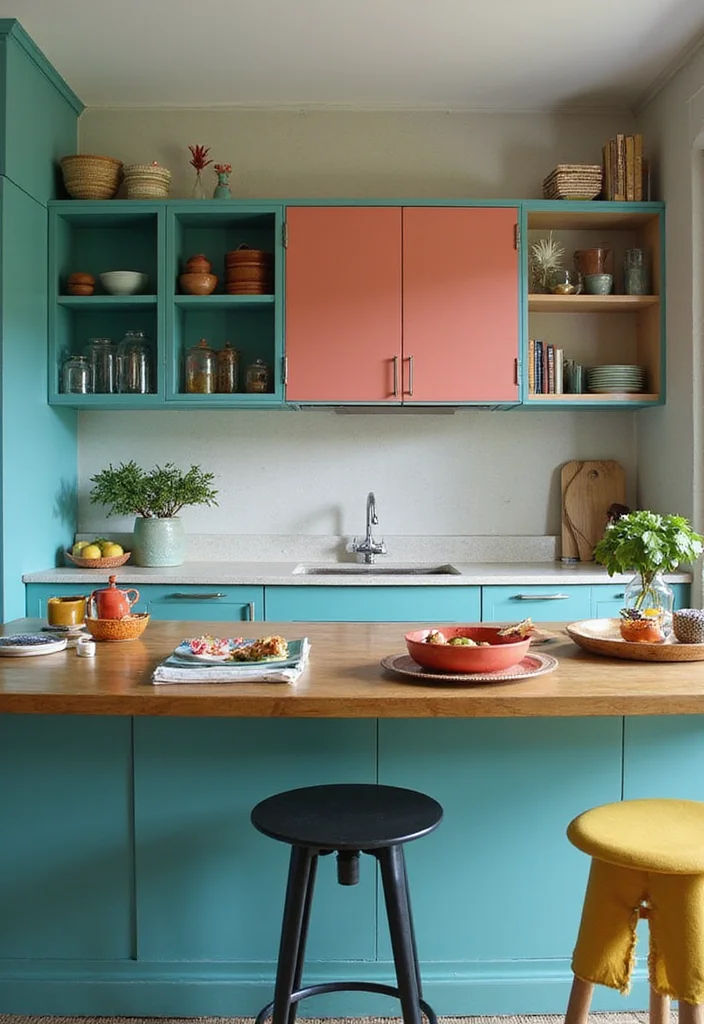 12 Teal Kitchen Ideas for Fresh Bold Color - 9. Teal Color Schemes: Finding the Right Balance