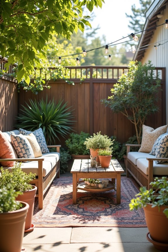 budget backyard vignettes create