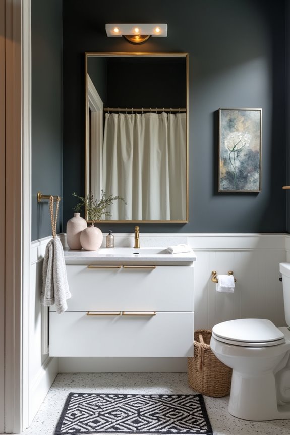 3 Ways to Decorate My Bathroom on Any Budget 1 budget friendly bathroom wall painting ideas