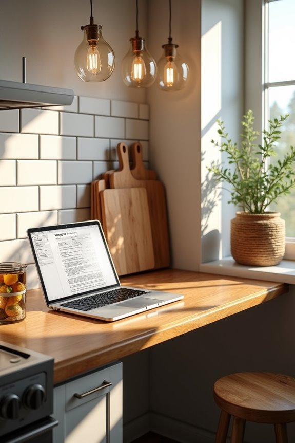 7 Reasons Kitchen Desks Are Making a Comeback in 2026 2 compact kitchen desk with integrated storage