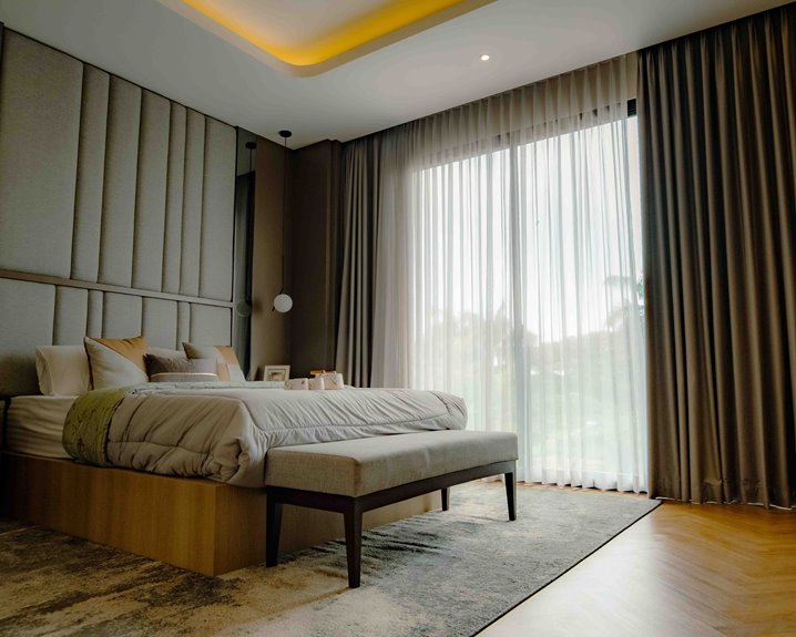 curtains should end above floor