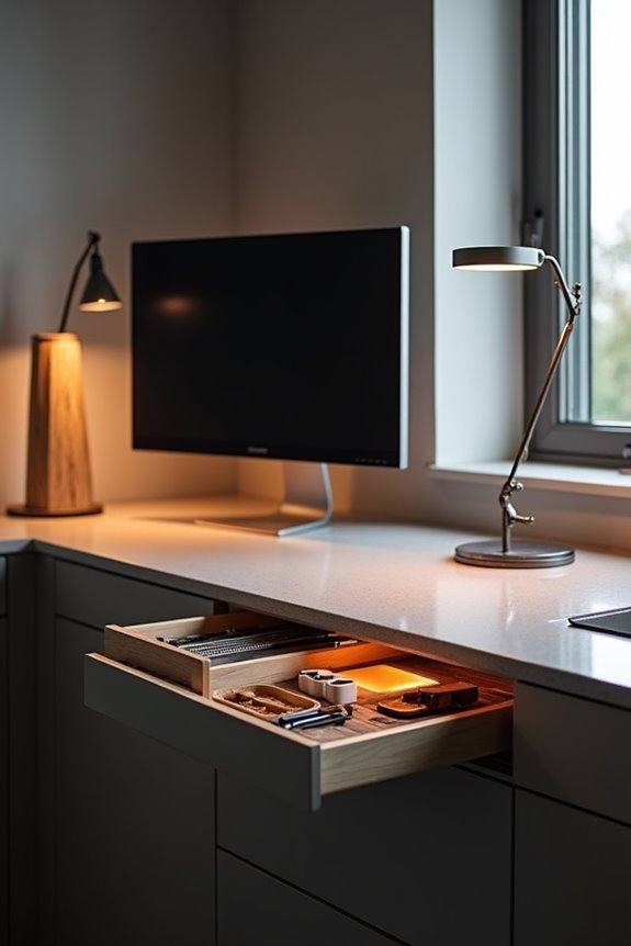 7 Reasons Kitchen Desks Are Making a Comeback in 2026 7 defined work surface hidden organizers
