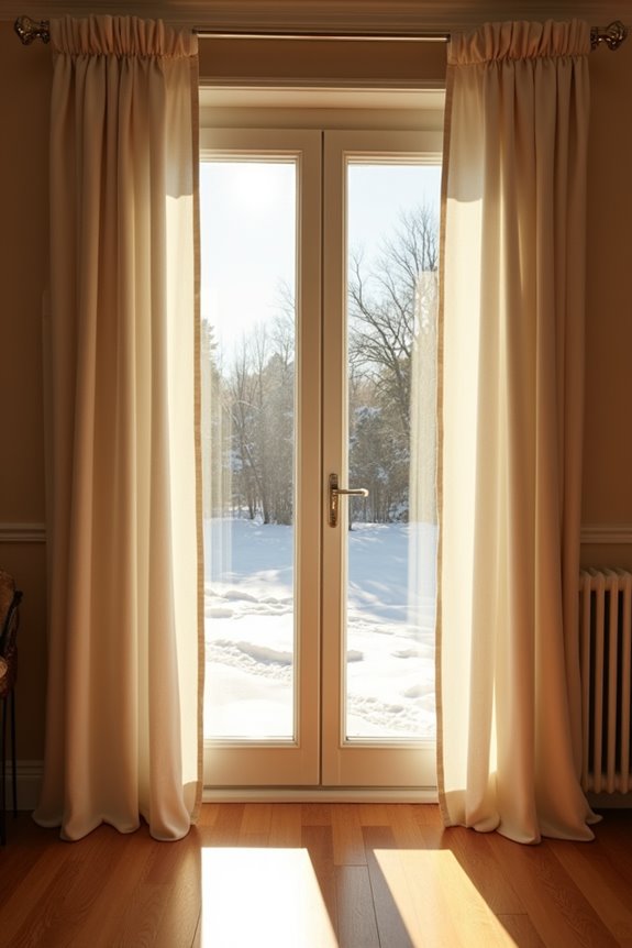 Do Curtains Really Help Keep Heat Inside Your Home? 1 dense multilayer curtains insulate effectively