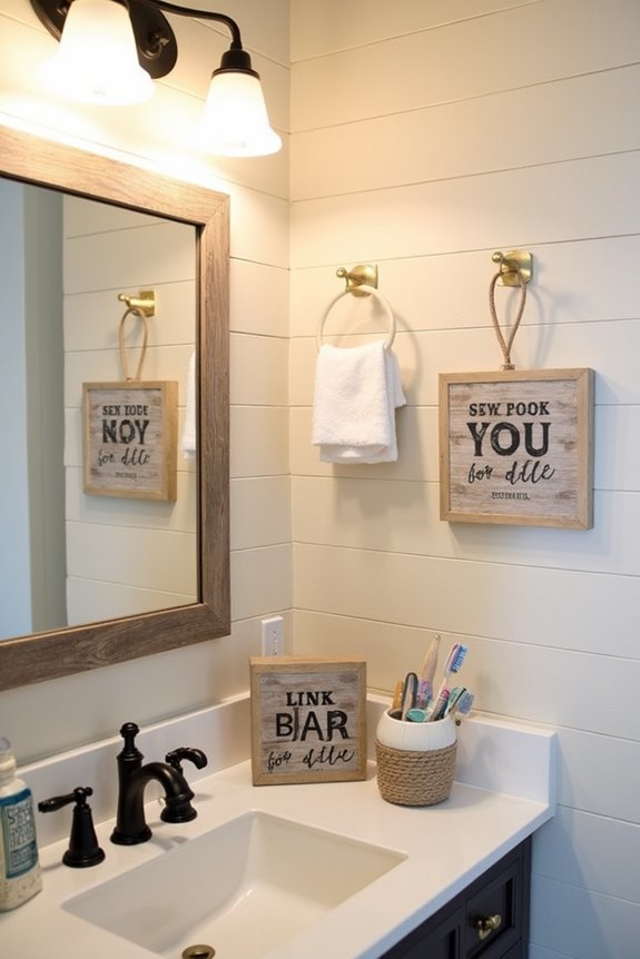 What Bathroom Decor Does Hobby Lobby Have Available 9 diy sign kits and ready made signs