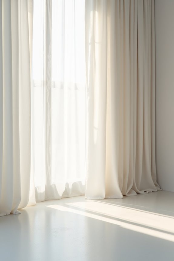 Should Curtains Touch the Floor When You Hang Them? 2 floating curtain length 1 2 cm above floor