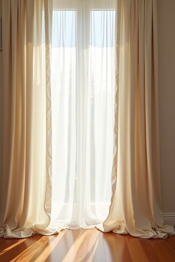 Should Curtains Touch the Floor When You Hang Them? 1 floor length curtains create polished elegance
