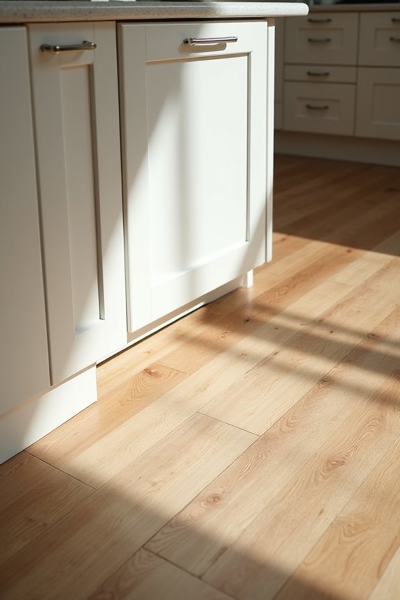 flooring under cabinets prevents costly upgrades