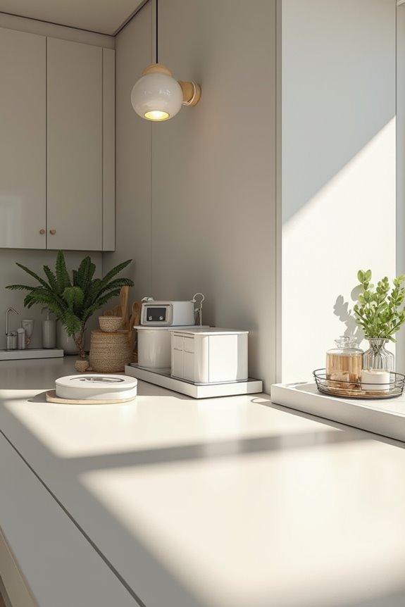 hide bulky appliances declutter counter
