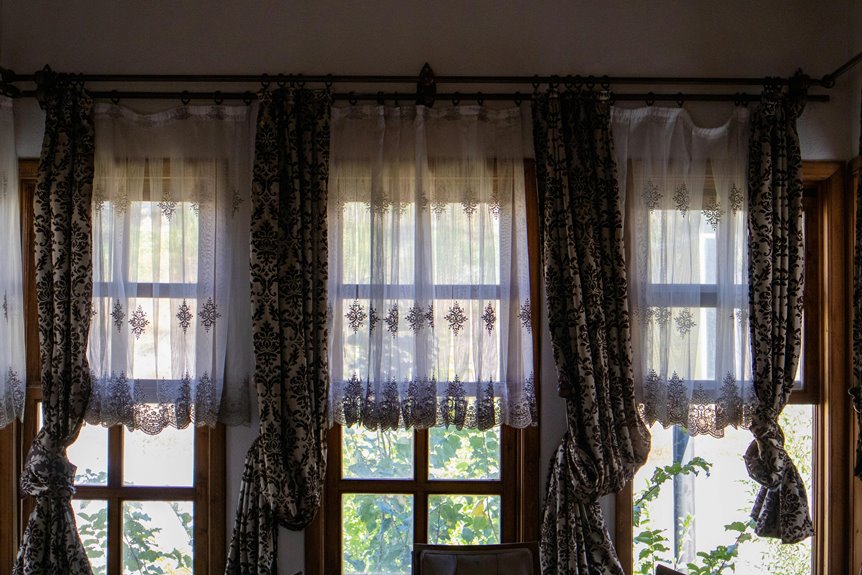 how much curtain width