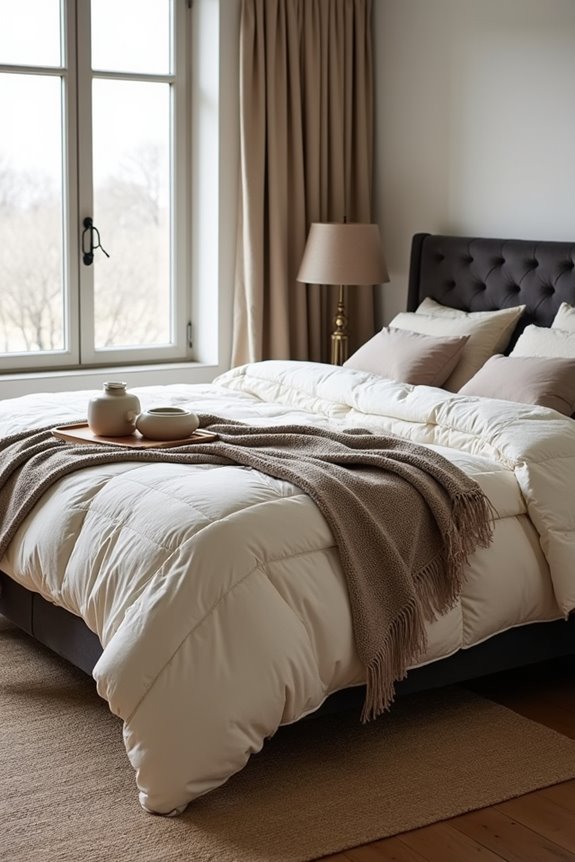 10 Simple Ways to Decorate Your Bedroom 2 layered textures cohesive palette