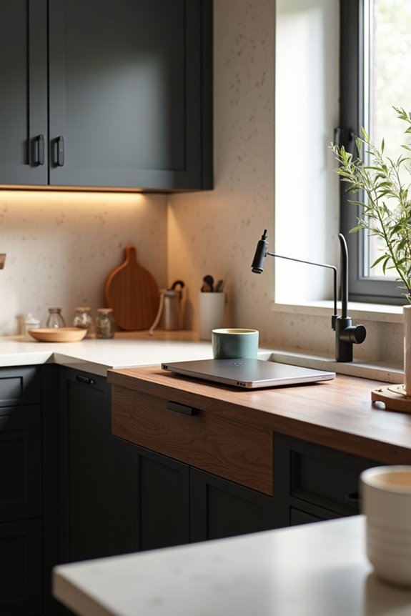 7 Reasons Kitchen Desks Are Making a Comeback in 2026 5 matching desk to cabinetry tones