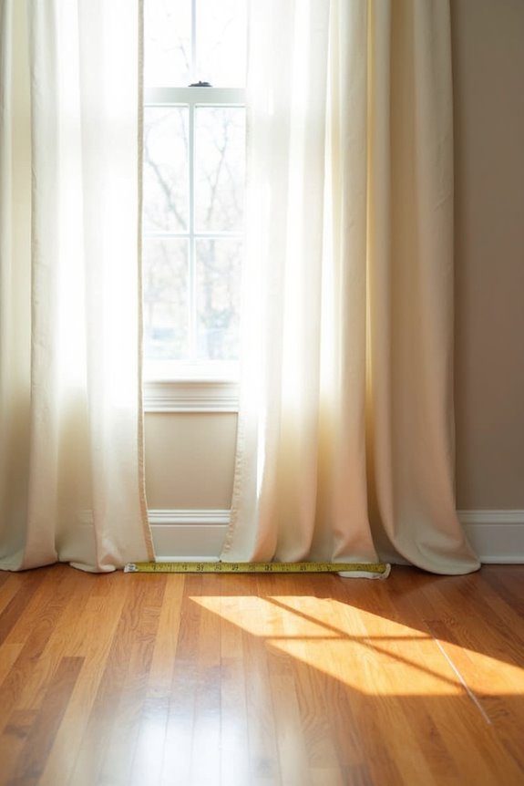 Should Curtains Touch the Floor When You Hang Them? 5 measure rod to floor multiple points