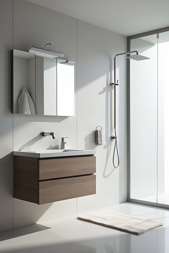 shower and vanity height guidance