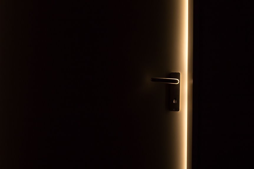why bathroom doors smaller